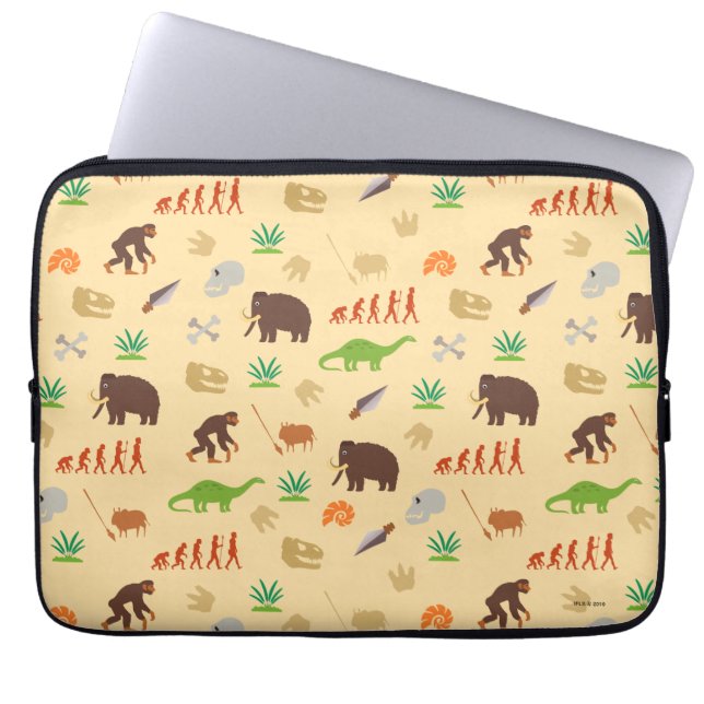 Evolutiepatroon Laptop Sleeve (Voorkant)
