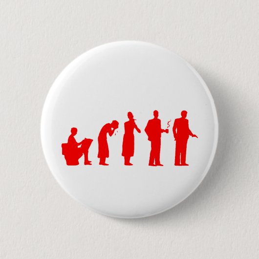 evolutierood ronde button 5,7 cm (Voorkant)