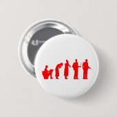 evolutierood ronde button 5,7 cm (Voorkant /achterkant)