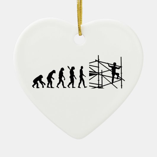 Evolutieschaffier Keramisch Ornament (Voorkant)