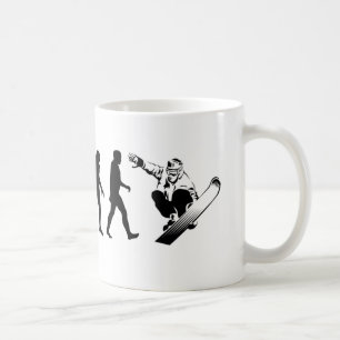Evolutiesnowboarder Koffiemok