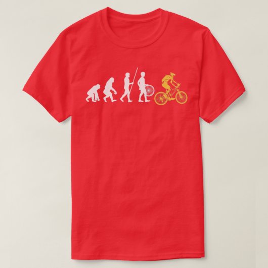 Evolutietikerfiets T-shirt (Design voorkant)