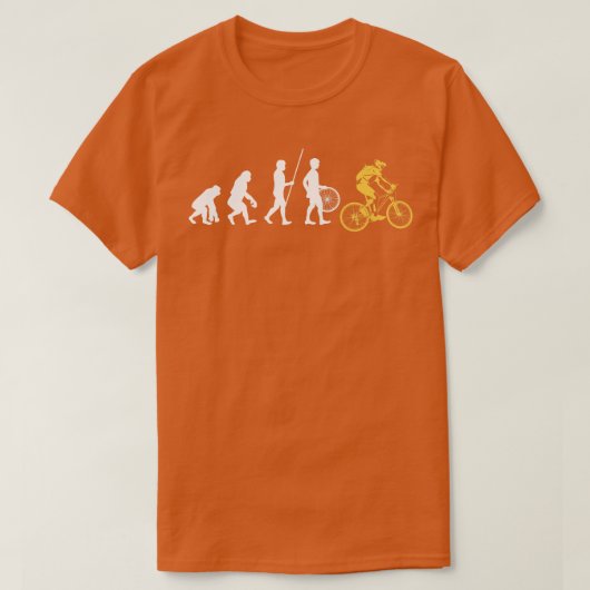 Evolutietikerfiets T-shirt (Design voorkant)