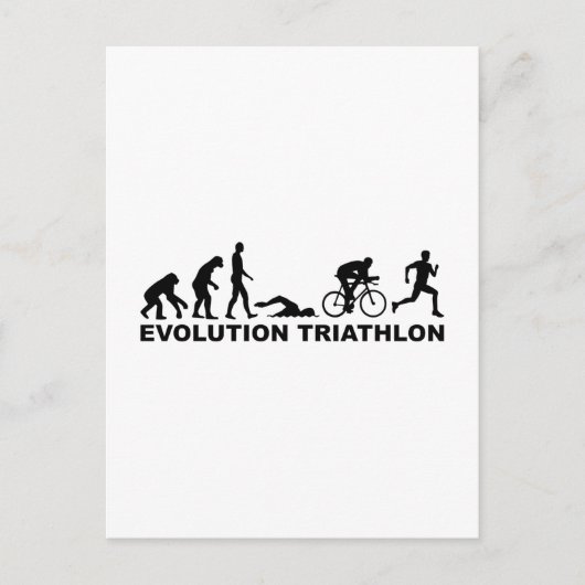 Evolutietriathlon Briefkaart (Voorkant)