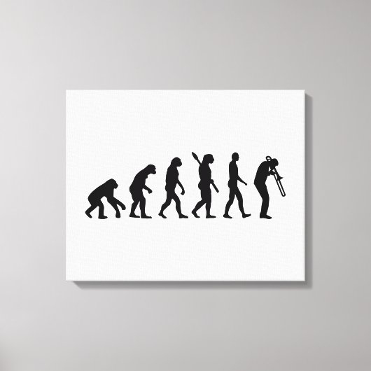Evolutietrombone Canvas Afdruk (Voorkant)