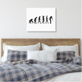 Evolutietrombone Canvas Afdruk (Insitu (Slaapkamer))