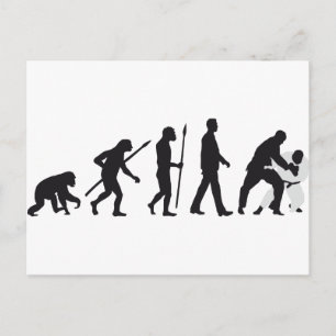 evolutievechtkunsten briefkaart