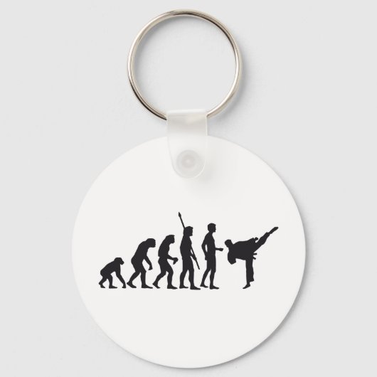 evolutievechtkunsten sleutelhanger (Voorkant)