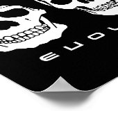 Évolution ? Affiche du crâne humain à alien (Coin)