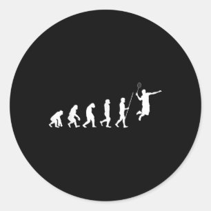 Evolution Badminton _ Shuttle _ Badminton Player G Ronde Sticker