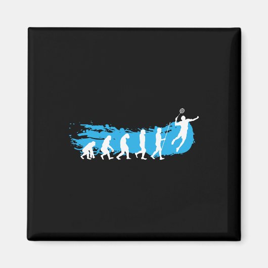 Evolution Badminton Shuttle Badminton Player Gift Magneet (Voorkant)