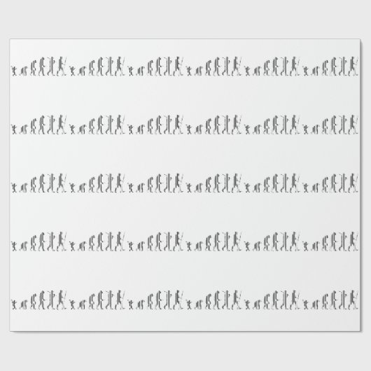 EVOLUTION BAR CODE Darwin Barcode Pattern Design Cadeaupapier (Vlak)