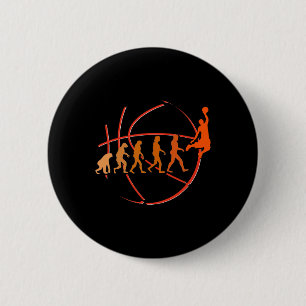 Evolution Basketbal Speler Ball Game Hoops Ronde Button 5,7 Cm