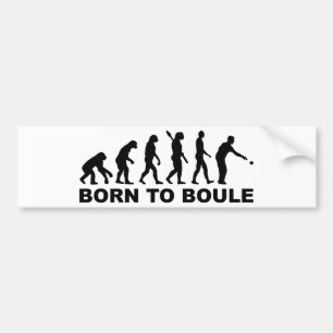 Evolution Boule Petanque Bumpersticker