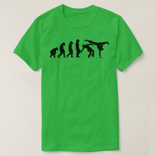 EVOLUTION Capoeira Martial Arts Brazilië Fighting  T-shirt (Design voorkant)