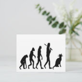 Evolution Cat "We Believe"-Funny Cat Lovers Briefkaart (Staand voorkant)