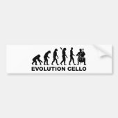Evolution Cello Bumpersticker (Voorkant)