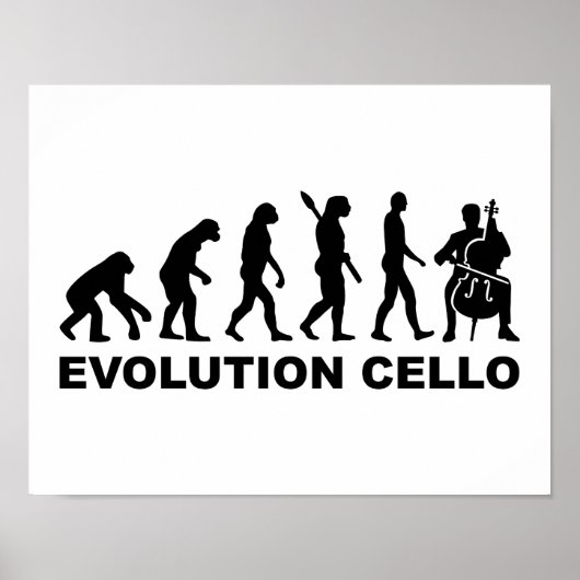 Evolution Cello Poster (Voorkant)
