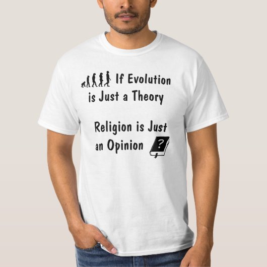 Évolution contre le T-shirt de religion (Devant)