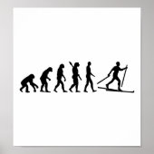 Evolution Cross-country skiën Poster (Voorkant)