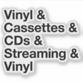 Évolution de la musique Autocollant (Devant)