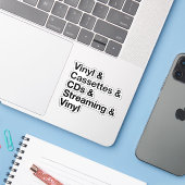 Évolution de la musique Autocollant (Ordinateur portable avec iPhone)