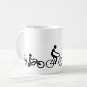 Évolution D'un Motocross De Moto De Cross Fun Mug (Devant gauche)
