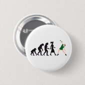evolution female badminton player ronde button 5,7 cm (Voorkant /achterkant)