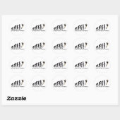 evolution female handball ronde sticker (Vel)
