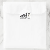 evolution female handball ronde sticker (Tas)