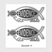Evolution - Foi / Preuve x 2 Sticker (Feuille)