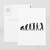 Evolution Golf Player Briefkaart (Voorkant / Achterkant)