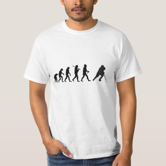 Evolution Hockey Funny T-Shirt (Voorkant)