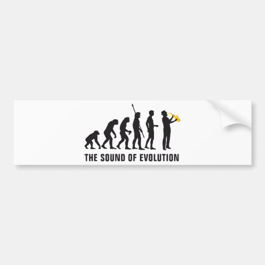evolution jazz bumpersticker (Voorkant)
