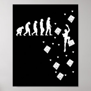 Evolution Klimmen Sport Klimmen Boulderen Klimmen Poster