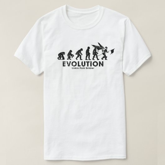 Evolution Linkin Park Soldier White T-shirt (Design voorkant)