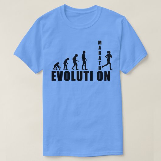 EVOLUTION marathon runner gift T-shirt (Design voorkant)