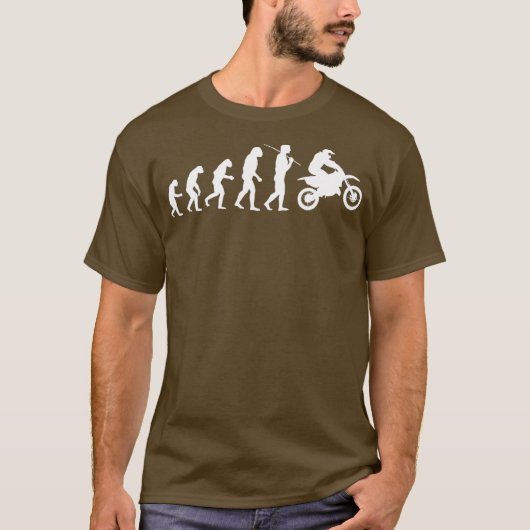 Evolution Motorcross voor elke motorrijder T-shirt (Voorkant)