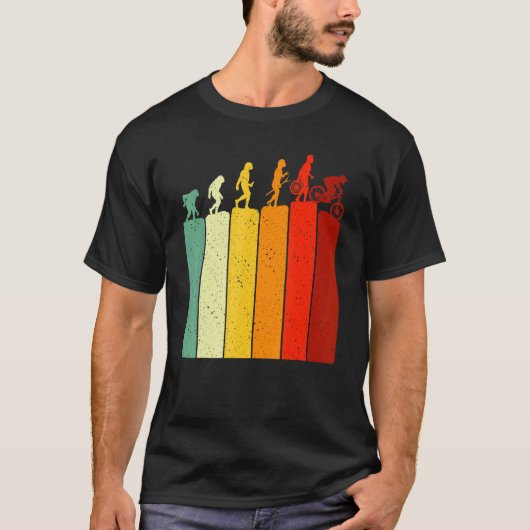 Evolution MTB Mountain Biking Bicycle For Biker Me T-shirt (Voorkant)