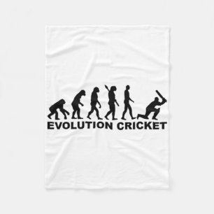 Evolution Of Man Cricket T-shirt Fleece Deken