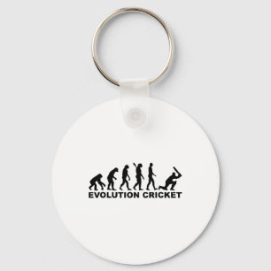 Evolution Of Man Cricket T-shirt Sleutelhanger