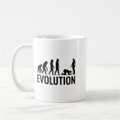 Evolution Of Man - Funny Man Kneeling Before A Y W Koffiemok (Links)