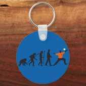 evolution of man handball goal keeper sleutelhanger (Voorkant)