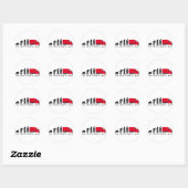Evolution of man Piaggio Ape mini transporter Ronde Sticker (Vel)