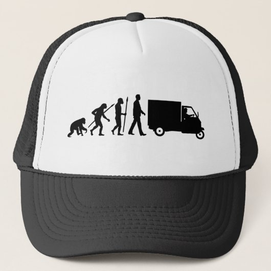 Evolution of man Piaggio Ape mini transporter Trucker Pet (Voorkant)