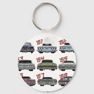 Evolution of the 60s Impala,1960,Hot Rod,Muscle Ca Sleutelhanger