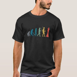 Evolution Retro Schaak Outfit Koning Schaker T-shirt