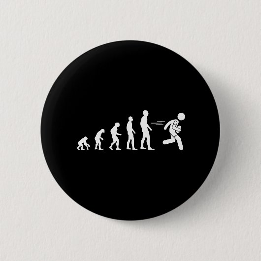 Evolution Rugby Humor Ronde Button 5,7 Cm (Voorkant)
