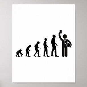 Evolution Scheidsrechter Voetbal Voor Mannen Cadea Poster