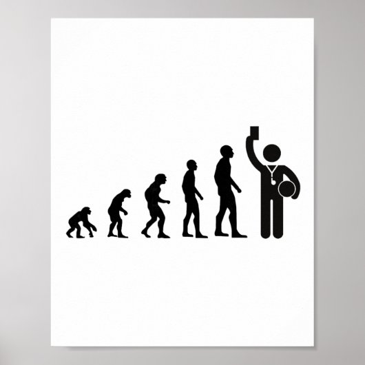 Evolution Scheidsrechter Voetbal Voor Mannen Cadea Poster (Voorkant)